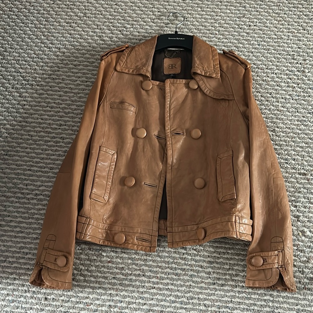 Banana Republic Leather jacket - Picture 1 of 7